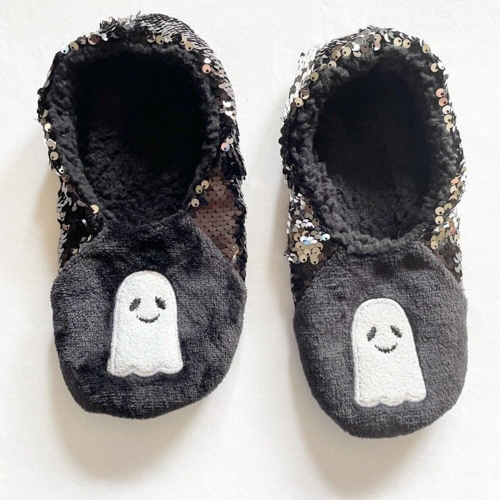 Women's / Teen's Hyde & Eek Flip Sequins Halloween Slippers Size 5-7